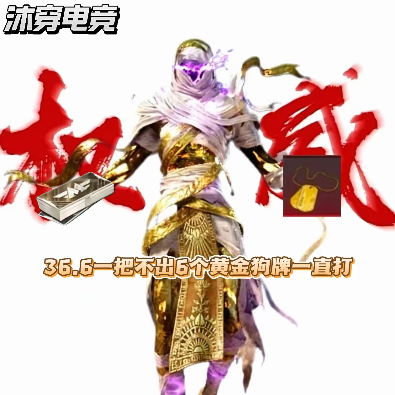 不出6个黄金狗牌一直打